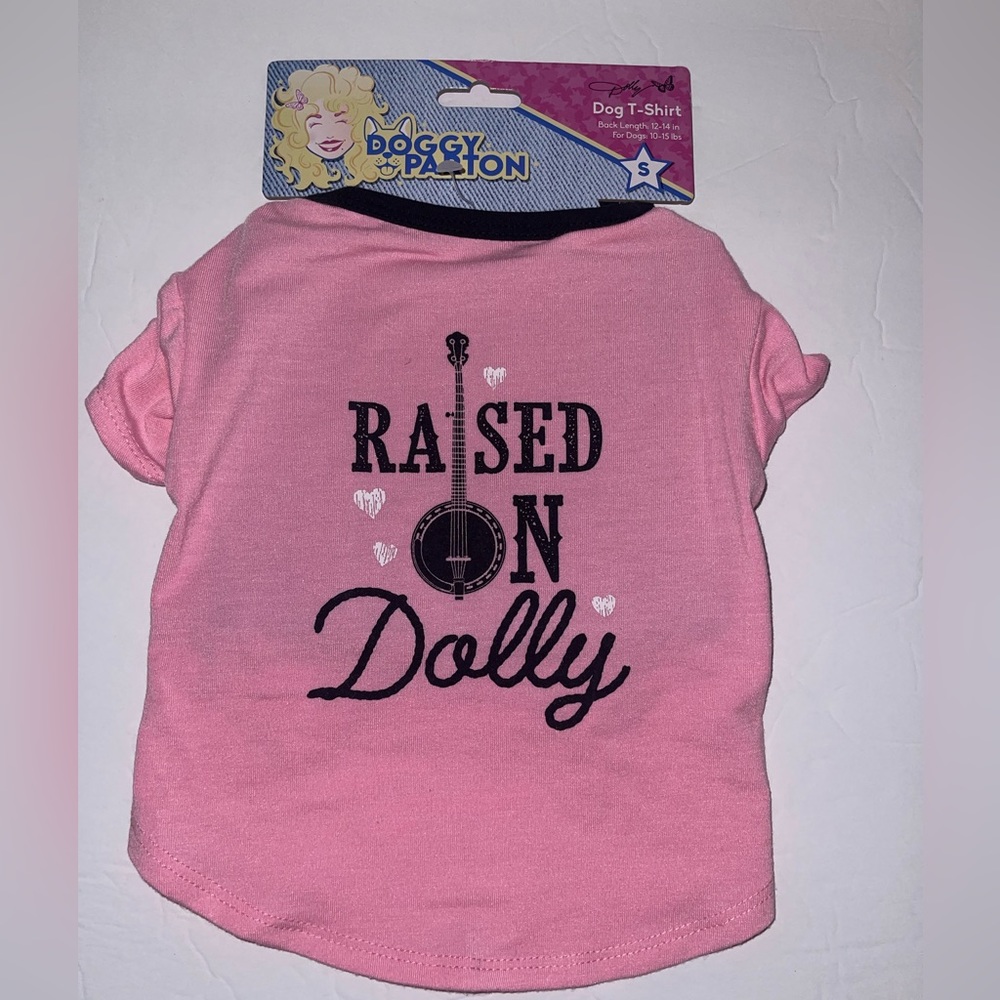 New Dolly Parton‎ Doggy Parton Pink T-Shirt Dog Clothes size Small